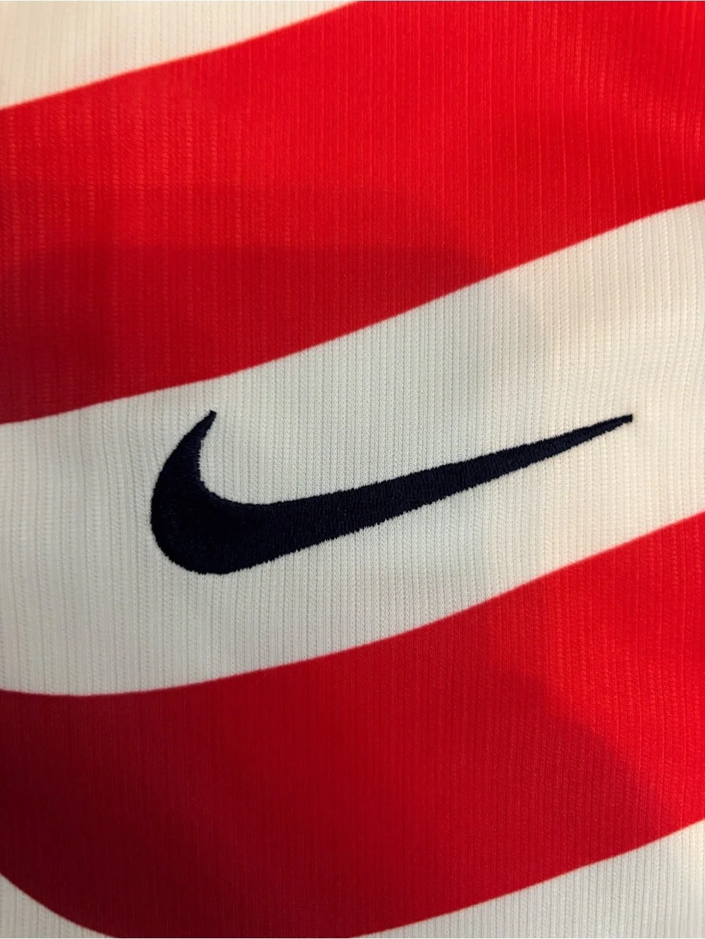 Nike White & Navy USA Soccer Jersey Tags